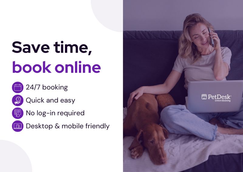 Carousel Slide 1: Save time and book online with our new and convenient booking tool!